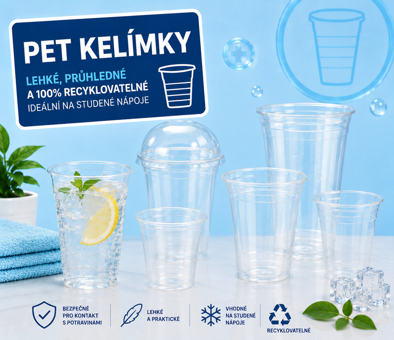 PET kelímky