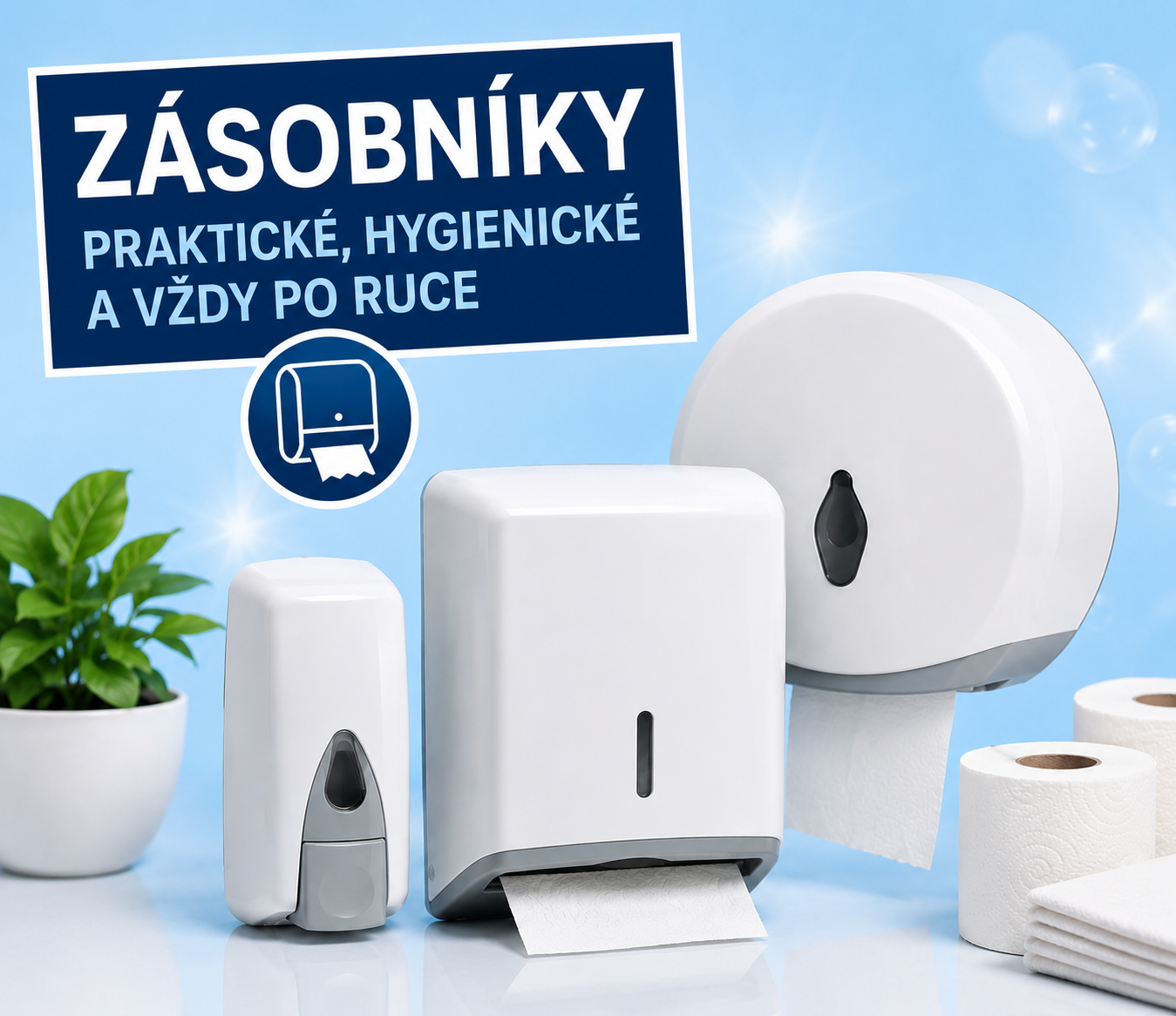 Zásobníky na papírovou hygienu