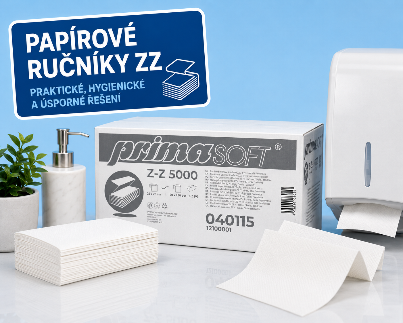 Papírové ručníky ZZ