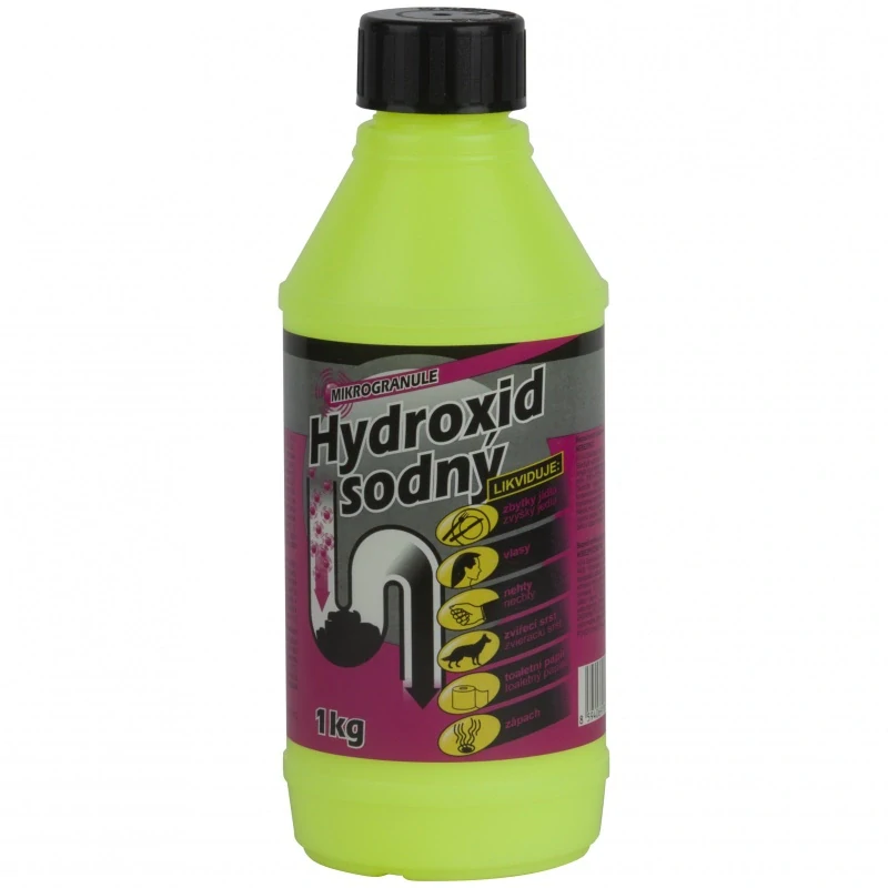 Hydroxid sodný mikrogranule 1 kg – čistič odpadů a sifonů