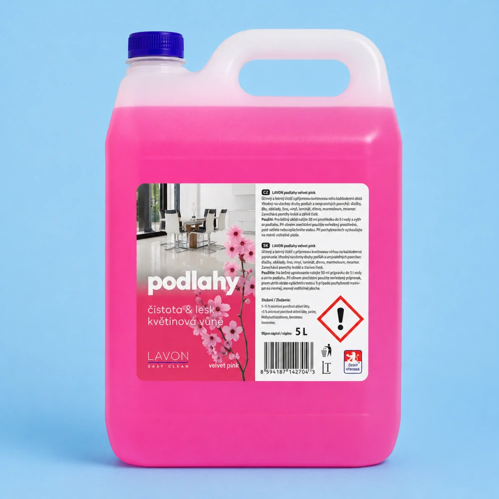 Lavon Easy Clean Podlahy Velvet Pink 5 l – čistič na podlahy