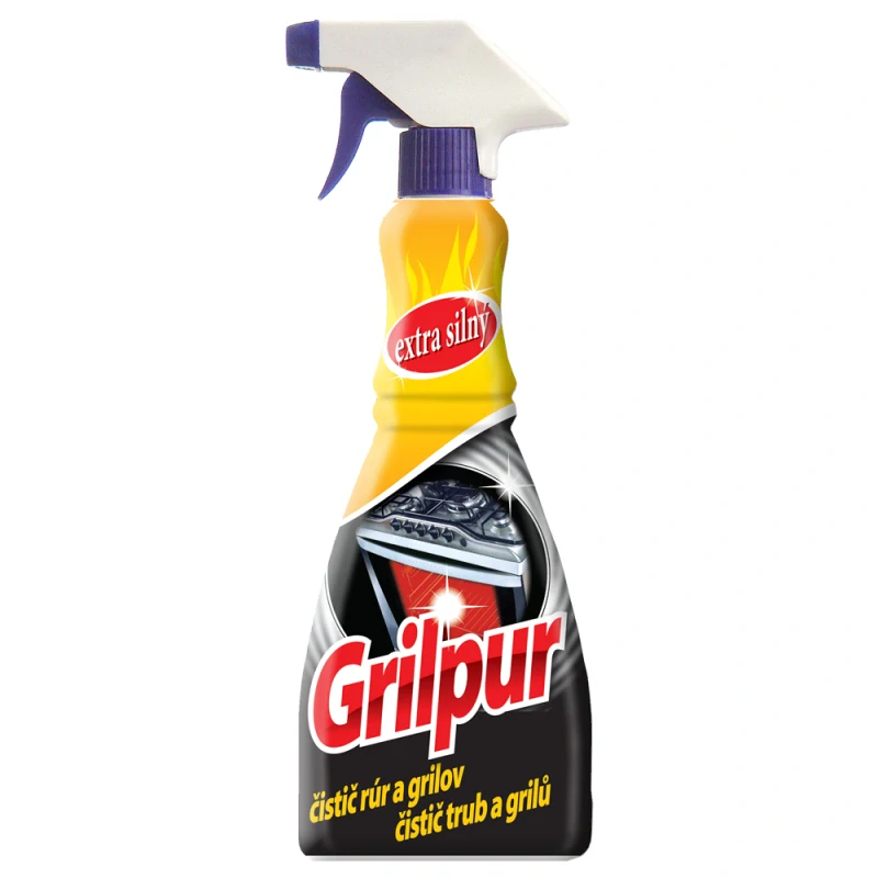 GRILPUR extra silný čistič trub a grilů 500 ml s rozprašovačem