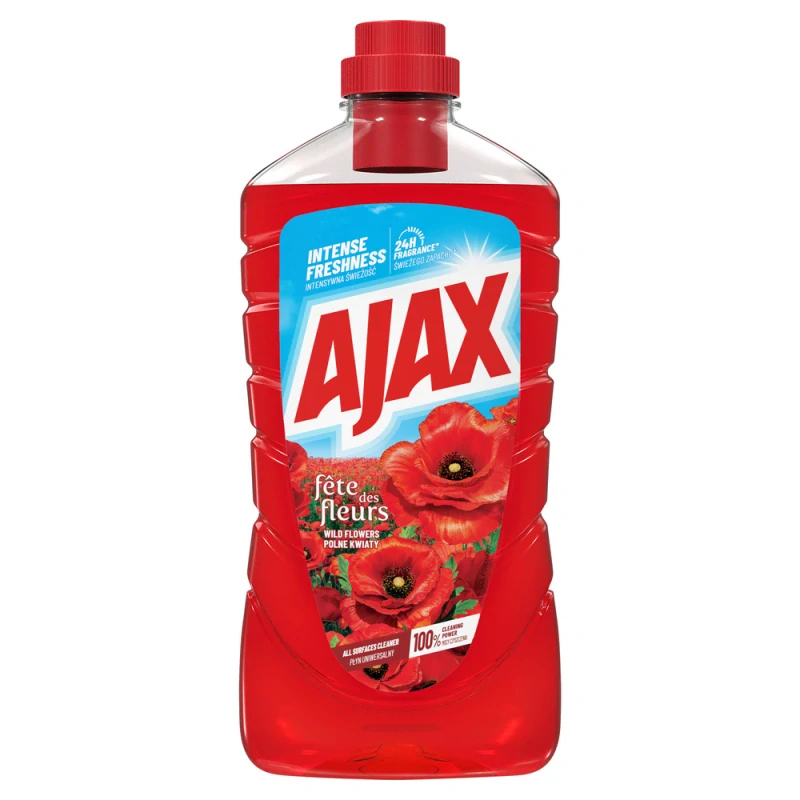 AJAX Floral Fiesta Red Flowers univerzální čistič na podlahy 1 l