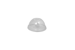 Víčko rPET 95 mm DOME vypouklé s otvorem na kelímek PET 200–650 ml – 50 ks