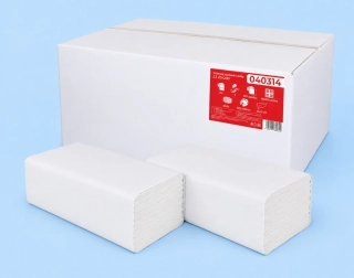 Ručník skládaný ZZ 3000 ks PrimaSoft, 24 × 21 cm, 2vr., celulóza (040314)